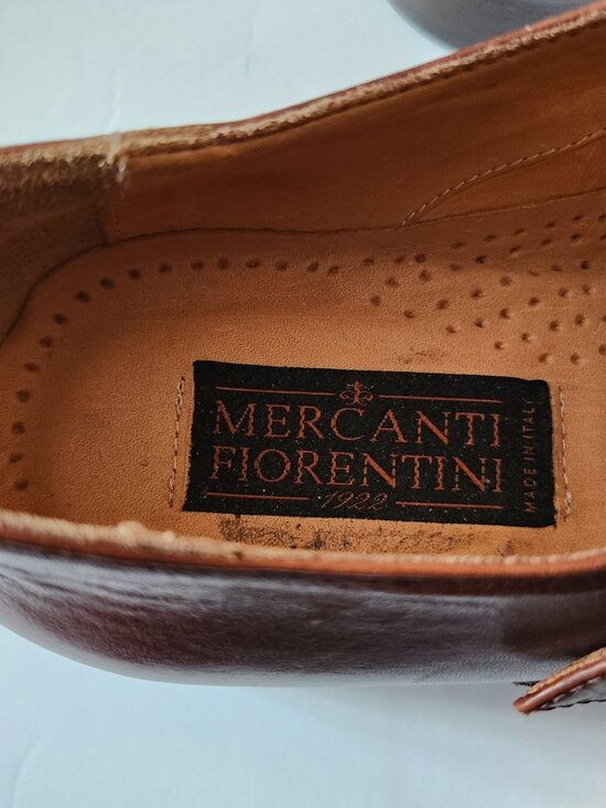 Mercanti fiorentini men\'s brown leather dress shoes size: 10M  made in Italy main image 11
